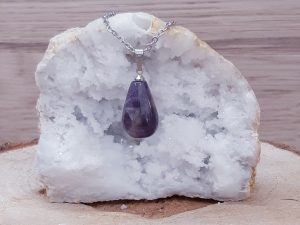 Pendentif goutte 20mm Améthyste
