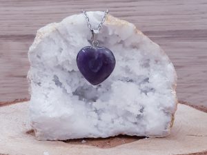 Pendentif cœur 20mm Améthyste