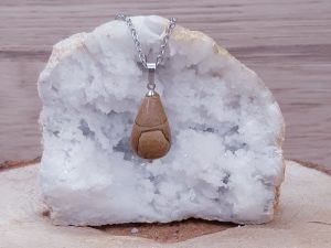 Pendentif goutte 20mm Jaspe paysage