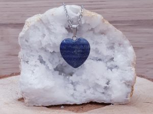 Pendentif cœur 20mm Lapis lazuli