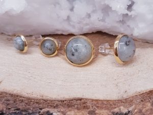 Puces cabochons en pierres naturelles