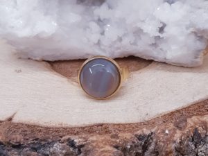 Bague 14mm Agate Botswana