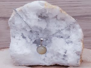 Pendentif médaillon 10mm Aventurine orange