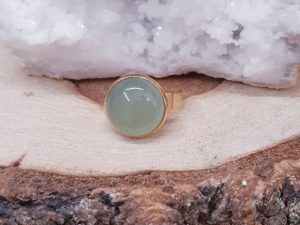 Bague 14mm Aventurine verte