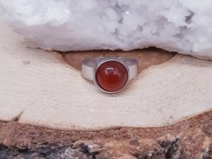 Bague 10mm Cornaline