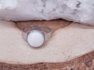 Bague 10mm Cristal de roche