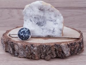 Marque page Obsidienne neige