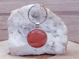Porte clé Tourmaline melon d'eau