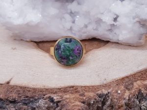 Bague 14mm Zoïsite rubis