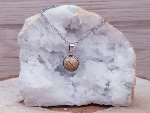 Pendentif médaillon 10mm Jaspe paysage