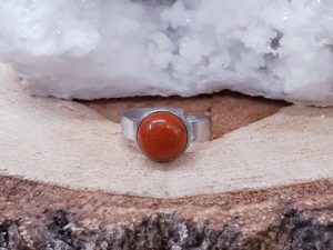 Bague 10mm Jaspe rouge