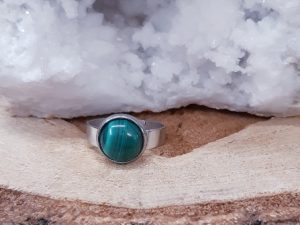 Bague 10mm Malachite