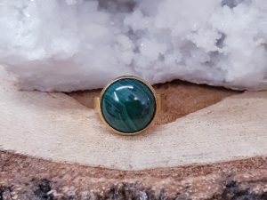 Bague 14mm Malachite