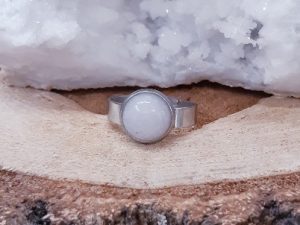Bague 10mm Quartz rose