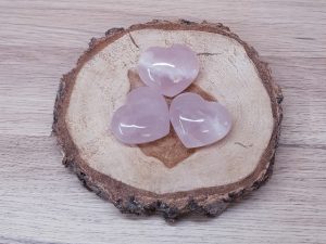 Coeur quartz rose