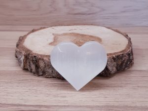 Coeur Sélénite blanche