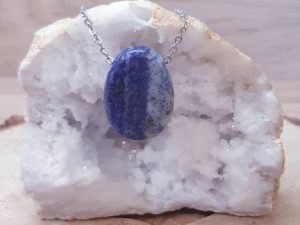Pendentif pierre percée Lapis lazuli